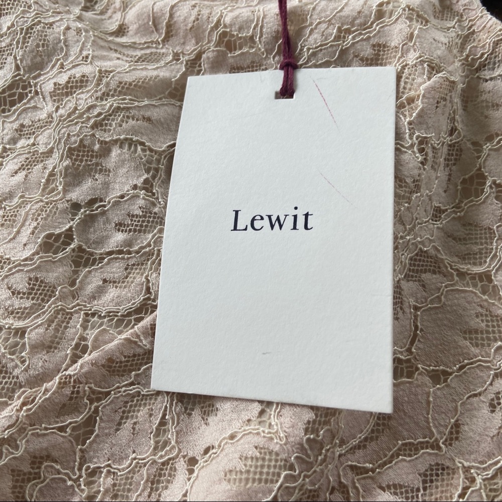 $269 Size 8 Lace Midi Skirt Ivory PA95 - Picture 4 of 5